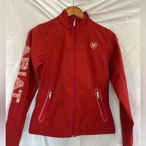 Ariat Women's Red Utility Softshell Jacket with Zip Pockets